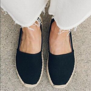 SOLUDOS Black Espadrilles Size 6